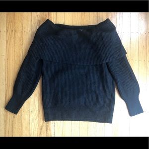 Wool off the shoulder sweater